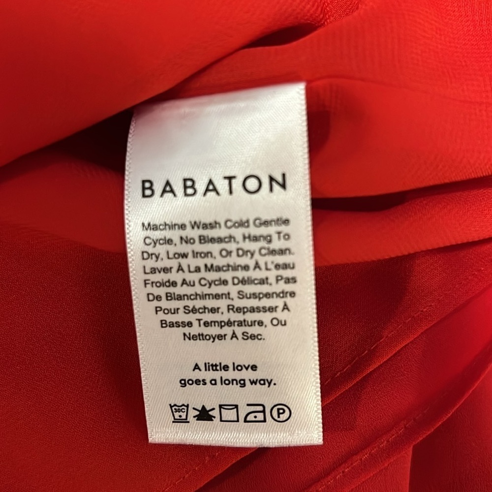 Aritzia Babaton Chagall Blouse in Red - Picture 12 of 13